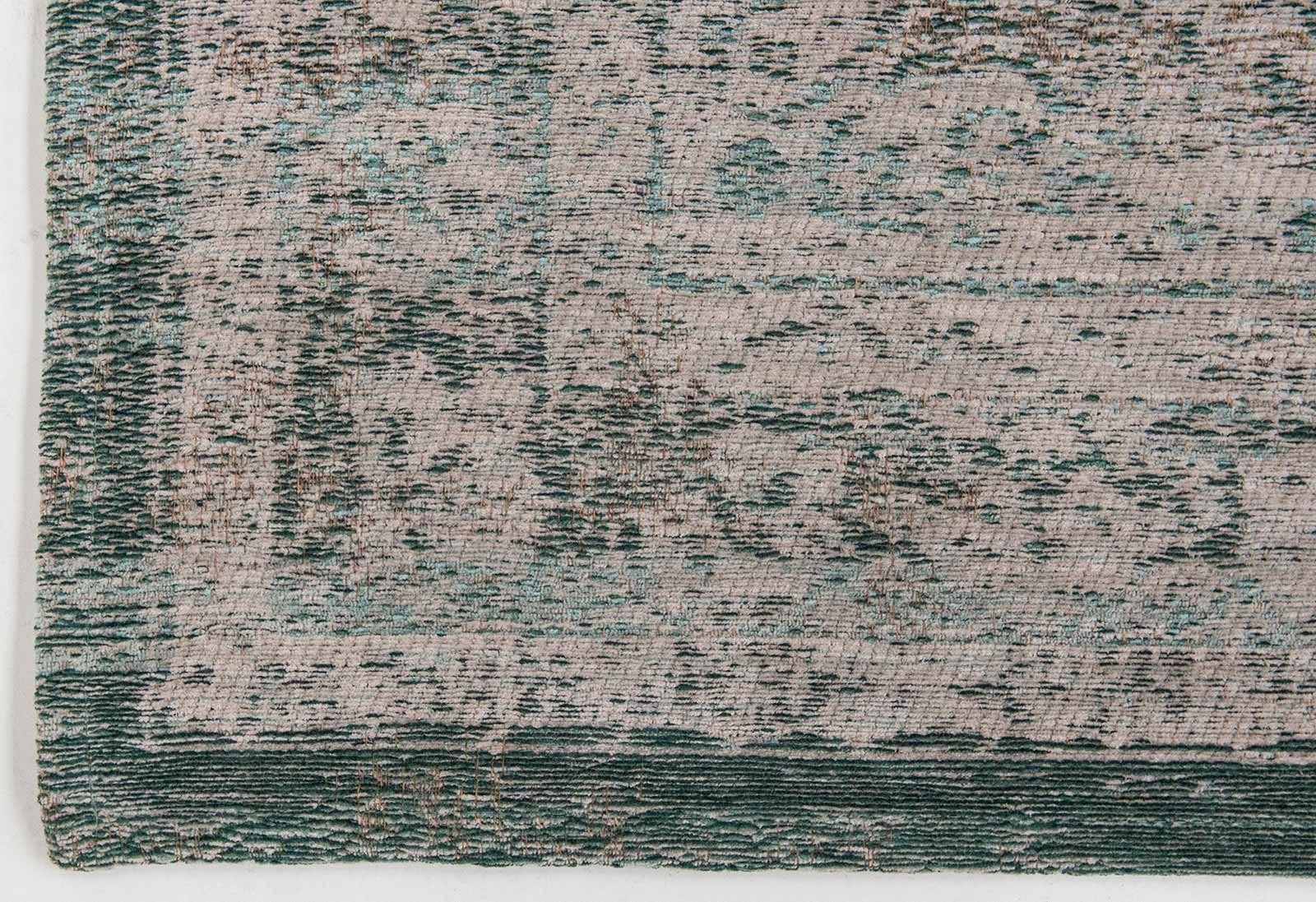 rugs Louis De Poortere LX8259 Fading World Medaillon Jade Oyster corner