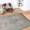 rugs Louis De Poortere LX8259 Fading World Medaillon Jade Oyster interior