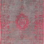 Louis De Poortere Rug, Fading World Pink Flash 8261, Medallion design