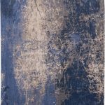 Louis De Poortere Rug, Mad Men Abyss Blue 8629, Cracks design