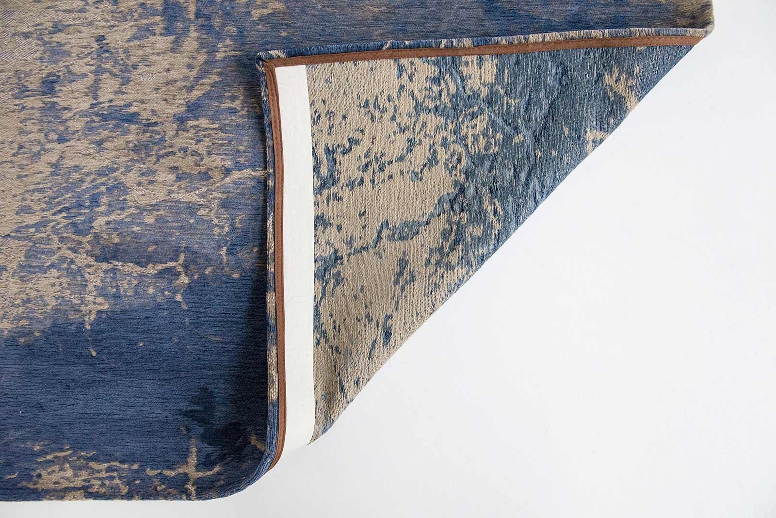 rugs Louis De Poortere LX8629 Mad Men Cracks Abyss Blue back