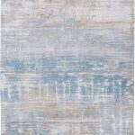 Louis De Poortere Rug, Atlantic Long Island Blue 8718, Streaks design