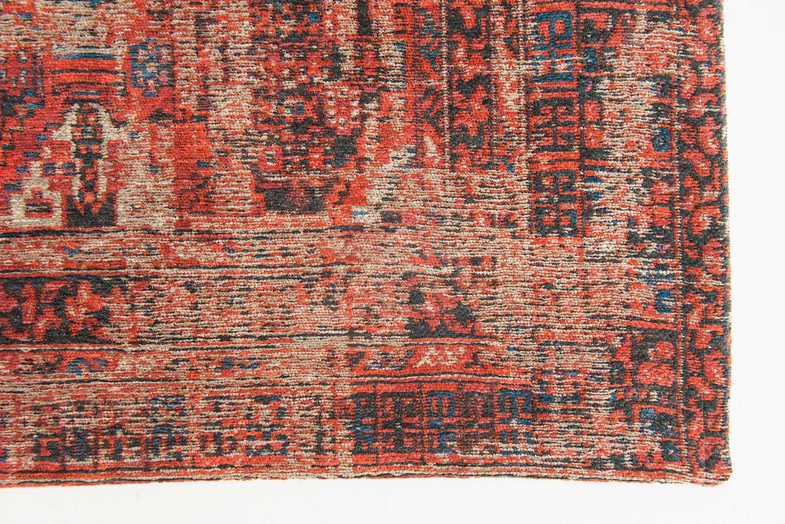 rugs Louis De Poortere LX8719 Antiquarian Antique Hadschlu 782 Red corner