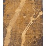 Louis De Poortere Rug, Cities Gatsby Gold 9315, New York design