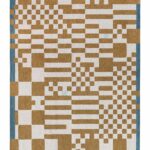 Louis De Poortere Rug, Craft Honey 9338, Chess design