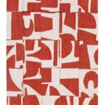 Louis De Poortere Rug, Craft Rust 9364, Papercut design
