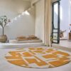 Louis De Poortere rug Craft Papercut 9367 Curry interior 1