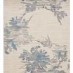 Calvin Klein Rugs, CK005 Enchanting ECH01 Ivory / Grey / Blue