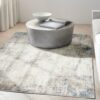 Calvin Klein rug Infinity CK022 IFN03 IVGRY IVORY GREY 5x7 099446079183 interior 1