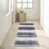 Calvin Klein rug Launder CK031 LDR01 IVBLK IVORY BLACK 2x8 099446914569 interior 1