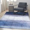 Calvin Klein rug Launder CK031 LDR01 NAVY 5x7 099446914828 interior 1
