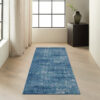 Calvin Klein rug River Flow CK001 RFV02 TLIVB TEAL IVORY BLUE 2X7 099446845672 interior