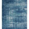 Calvin Klein rug River Flow CK001 RFV02 TLIVB TEAL IVORY BLUE 5X7 099446842497