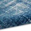 Calvin Klein rug River Flow CK001 RFV02 TLIVB TEAL IVORY BLUE 5X7 099446842497 TX01