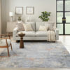 Nourison rug Abstract Hues ABH01 GRYBL GREY BLUE 5X8 099446906021 interior 3