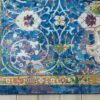 Nourison rug Ankara Global ANR03 BLUE 5x8 099446456595 CR01