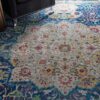 Nourison rug Ankara Global ANR03 BLUE 9x12 099446456656 interior 2 copy