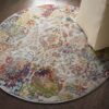 Nourison rug Ankara Global ANR06 IVORG 4xRND 099446457202 interior 2 C