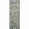 Nourison rug Ankara Global ANR07 BLGRE 2x6 099446457295 flat