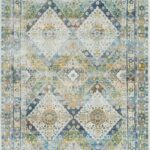 Nourison Rugs, Ankara Global ANR07 Blue / Green