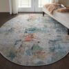 Nourison rug Ankara Global ANR09 IVORY MULTI 4xRND 099446475022 interior 1 C