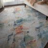 Nourison rug Ankara Global ANR09 IVORY MULTI 4xRND 099446475022 interior 2 C