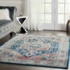 Nourison rug Ankara Global ANR11 BLUMT BLUE MULTI 5X8 099446498076 interior 3 C copy