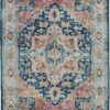 Nourison rug Ankara Global ANR11 BLUMT BLUE MULTI 5x8 099446498076 flat C