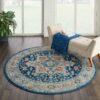 Nourison rug Ankara Global ANR11 BLUMT BLUE MULTICOLOR 4xRND 099446498052 interior 1 C
