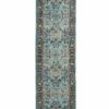 Nourison rug Ankara Global ANR14 TEAL MULTI 2x6 099446498403 flat C
