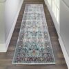 Nourison rug Ankara Global ANR14 TEAL MULTI 2x6 099446498403 interior 1 C