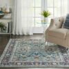 Nourison rug Ankara Global ANR14 TEAL MULTI 5X8 099446498441 interior 1 C