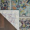 Nourison rug Ankara Global ANR14 TEAL MULTI 5x8 099446498441 CRB