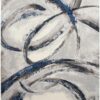 Nourison rug Brush Strokes BSK02 GRYNV GREY NAVY 8x10 099446899019