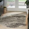 Nourison rug Celestial CES02 IVGRY IVORY GREY 5RND 099446179432 interior 1