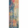 Nourison rug Celestial CES09 BLYEL BLUE YELLOW 2X8 099446482693
