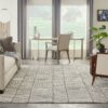Nourison rug Colorado CLR01 GRYWT GREY WHITE 8x10 099446790293 interior 3