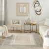 Nourison rug Glitz GLZ07 IVORY 5X7 099446134622 interior 1