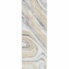 Nourison rug Glitz GLZ21 GRYGD GREY GOLD 2x8 099446951137