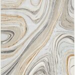 Nourison Rugs, Glitz GLZ21 Grey / Gold