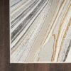 Nourison rug Glitz GLZ21 GRYGD GREY GOLD 5x7 099446951151 CR