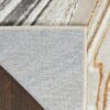 Nourison rug Glitz GLZ21 GRYGD GREY GOLD 5x7 099446951151 CRB