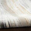 Nourison rug Glitz GLZ21 GRYGD GREY GOLD 5x7 099446951151 TX01