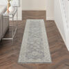 Nourison rug Infinite IFT03 CHARC CHARCOAL 2x10 099446805584 interior 1