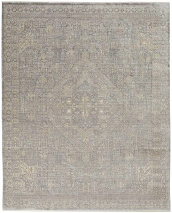 Nourison rug Lustrous Weave LUW02 GYBGE GREY BEIGE 8x10 099446751911