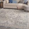 Nourison rug Lynx LNX01 IVCHA IVORY CHARCOAL 12x16 099446082725 interior 1