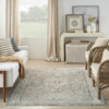 Nourison rug Lynx LNX01 IVCHA IVORY CHARCOAL 5x8 099446082619 interior 3