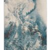 Nourison rug Maxell MAE08 IVTL IVORY TEAL 5X7 099446880222