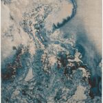 Nourison Rugs, Maxell MAE08 Ivory / Teal