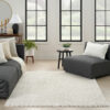 Nourison rug Modern Comfort MNC01 IVBLK IVORY BLACK 5x7 099446902139 interior 3